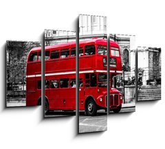 Obraz 5D ptidln - 150 x 100 cm F_GB122358644 - Londons iconic double decker bus.
