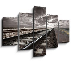 Obraz ptidln 5D - 150 x 100 cm F_GB12591231 - railway - eleznice