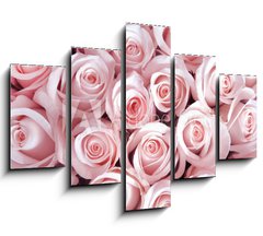 Obraz   Pink roses as a background, 150 x 100 cm