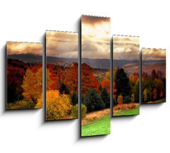 Obraz ptidln 5D - 150 x 100 cm F_GB1290922 - vermont fall faliage - vermont pad faliage