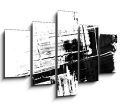 Obraz ptidln 5D - 150 x 100 cm F_GB13034930 - An abstract paint splatter frame in black and white - Abstraktn barvy postkn rmu v ern a bl