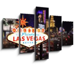 Obraz ptidln 5D - 150 x 100 cm F_GB13126695 - Welcome to Las Vegas Nevada - Vtejte v Las Vegas Nevada