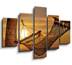 Obraz ptidln 5D - 150 x 100 cm F_GB13184187 - Sunset Hammock