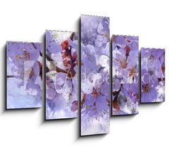 Obraz 5D ptidln - 150 x 100 cm F_GB139001398 - Flowering branch. Painted oil paints on canvas.