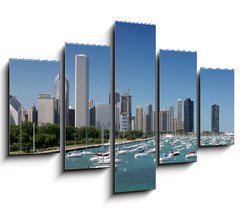 Obraz ptidln 5D - 150 x 100 cm F_GB14134092 - Waterfront,CHICAGO_USA