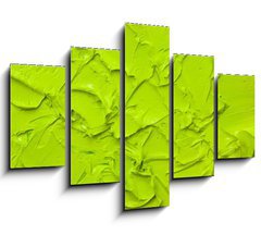Obraz 5D ptidln - 150 x 100 cm F_GB15076221 - green oil paint - zelen olejov barva