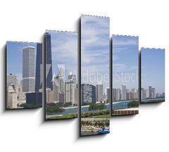 Obraz ptidln 5D - 150 x 100 cm F_GB15226748 - Amazing Gold Coast in Chicago