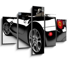 Obraz 5D ptidln - 150 x 100 cm F_GB15700526 - Black car