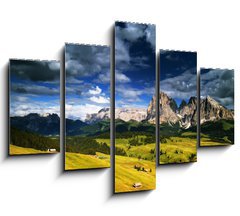 Obraz   Montagna, Dolomiti, Alpe di Siusi, Italia, 150 x 100 cm