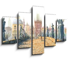 Obraz 5D ptidln - 150 x 100 cm F_GB167381357 - Charles Bridge (Prague, Czech Republic)