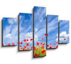 Obraz ptidln 5D - 150 x 100 cm F_GB17600013 - red poppies