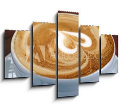 Obraz 5D ptidln - 150 x 100 cm F_GB17603905 - Cappuccino mit Herz - Cappuccino s Herzem