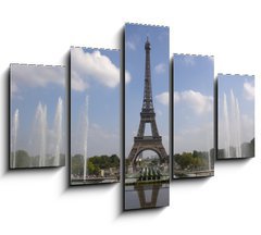 Obraz   The Eiffel tower from Trocadero in Paris, 150 x 100 cm