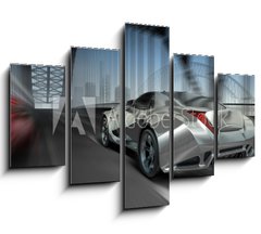 Obraz 5D ptidln - 150 x 100 cm F_GB18252967 - Car on bridge