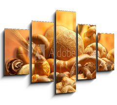 Obraz ptidln 5D - 150 x 100 cm F_GB1994596 - group of different bread products photographed wit