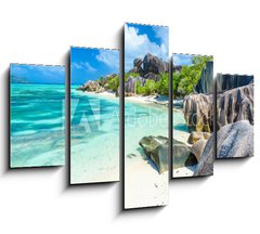 Obraz 5D ptidln - 150 x 100 cm F_GB199617709 - Source d`Argent Beach at island La Digue, Seychelles