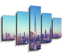 Obraz 5D ptidln - 150 x 100 cm F_GB204287935 - Dubai skyline, United Arab Emirates