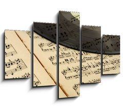 Obraz ptidln 5D - 150 x 100 cm F_GB20819491 - vintage musical  background