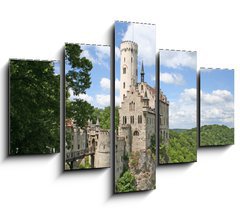 Obraz ptidln 5D - 150 x 100 cm F_GB22034617 - Germany: Burg Lichtenstein, a fairy-tale castle