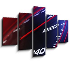 Obraz 5D ptidln - 150 x 100 cm F_GB22279188 - Speedometer up and close