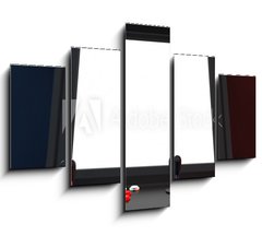 Obraz 5D ptidln - 150 x 100 cm F_GB224483982 - Gaming Arcade Machine with Blank Screen for Your Design. 3d Rendering