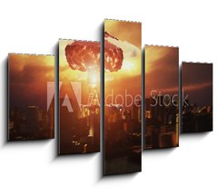 Obraz 5D ptidln - 150 x 100 cm F_GB225976948 - nuclear explosion - jadern vbuch