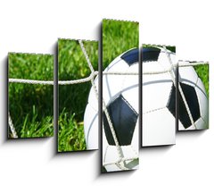 Obraz ptidln 5D - 150 x 100 cm F_GB22690758 - Fu ball Tor / Soccer Goal - Fu koule Tor / fotbalov gl