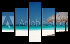 Obraz 5D ptidln - 150 x 100 cm F_GB23203277 - Sonnenliegen am Strand