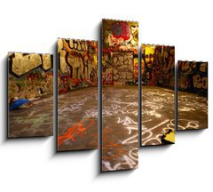 Obraz 5D ptidln - 150 x 100 cm F_GB2324481 - graffiti wide angle with paint roller