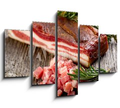 Obraz ptidln 5D - 150 x 100 cm F_GB23310419 - slice bacon - pancetta affettata