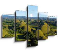 Obraz 5D ptidln - 150 x 100 cm F_GB242300019 - chocolate hill in aerial view, Bohol Philippines