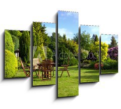Obraz 5D ptidln - 150 x 100 cm F_GB24338253 - English Garden - Anglick zahrada