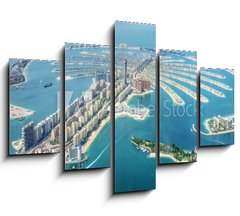 Obraz 5D ptidln - 150 x 100 cm F_GB244692979 - Aerial view of Dubai Palm Jumeirah island, United Arab Emirates