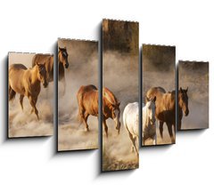 Obraz   wild horses running, 150 x 100 cm