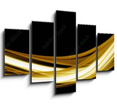 Obraz 5D ptidln - 150 x 100 cm F_GB251566357 - Abstract elegant wave panorama design with space for your text - Abstraktn elegantn vlna panorama design s prostorem pro v text