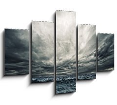 Obraz   Big ocean wave breaking the shore, 150 x 100 cm