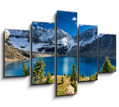 Obraz ptidln 5D - 150 x 100 cm F_GB25831935 - Lake McArthur, Yoho National Park - Jezero McArthur, nrodn park Yoho