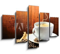 Obraz ptidln 5D - 150 x 100 cm F_GB26439981 - Hot coffee - Hork kva