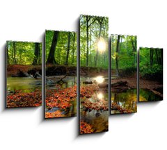 Obraz ptidln 5D - 150 x 100 cm F_GB26798105 - Autumn forrest