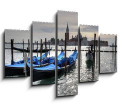 Obraz 5D ptidln - 150 x 100 cm F_GB26919212 - Gondolas in Venice