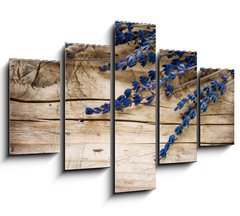 Obraz   Lavender Spa over wood background, 150 x 100 cm