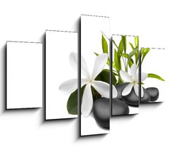 Obraz   Spa still life with white flowers, 150 x 100 cm