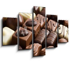 Obraz   various chocolate pralines, 150 x 100 cm