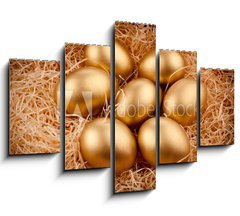 Obraz 5D ptidln - 150 x 100 cm F_GB27774128 - Golden eggs - Zlat vejce