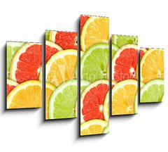 Obraz ptidln 5D - 150 x 100 cm F_GB28466521 - Background with citrus-fruit slices