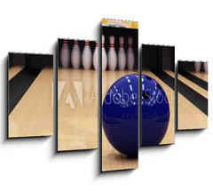 Obraz   bowling ball and pins, 150 x 100 cm