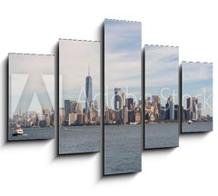 Obraz 5D ptidln - 150 x 100 cm F_GB298206863 - South Manhattan from a Hudson river ferry