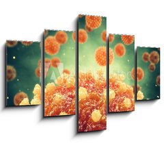 Obraz 5D ptidln - 150 x 100 cm F_GB299804686 - Chronic liver disease can be caused by a viral hepatitis infection, Hepatitis viruses