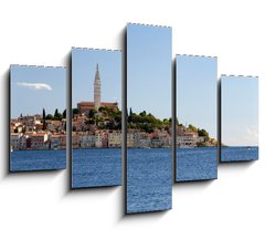 Obraz ptidln 5D - 150 x 100 cm F_GB30524389 - Croatia -  Rovinj - Old city and mediterranean sea