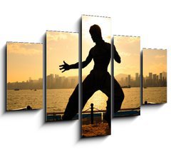 Obraz   Bruce lee in Hong kong, 150 x 100 cm